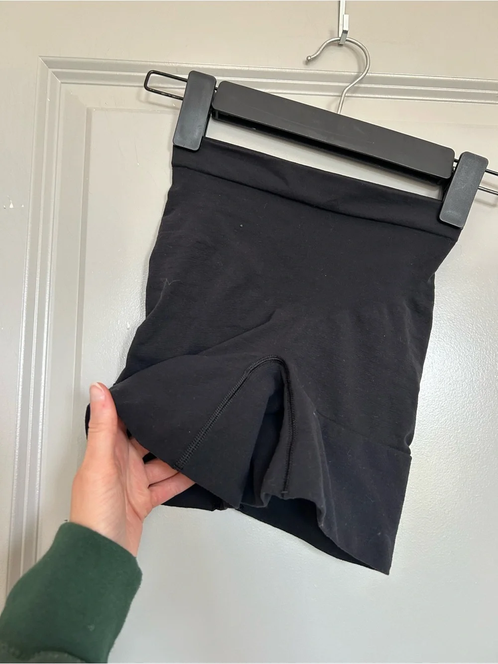 SPANX Black High-Waist Sculpting Bike Shorts